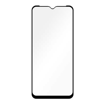 Full Cover Screenprotector Realme C35 Tempered Glass - black - Casebump