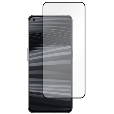 Full Cover Screenprotector Realme GT2 Tempered Glass - black