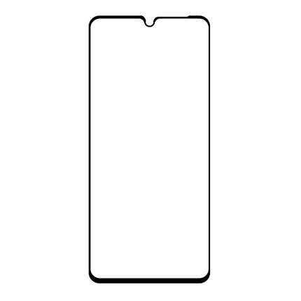 Full Cover Screenprotector Samsung Galaxy M22 Tempered Glass - black - Casebump