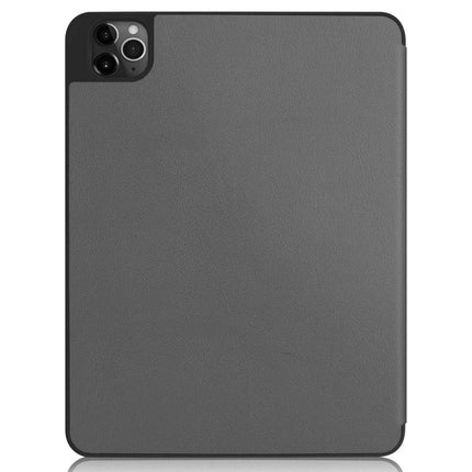 Apple iPad Pro 12.9 2020 Smart Tri-Fold Case With Pen Slot (Grey) - Casebump
