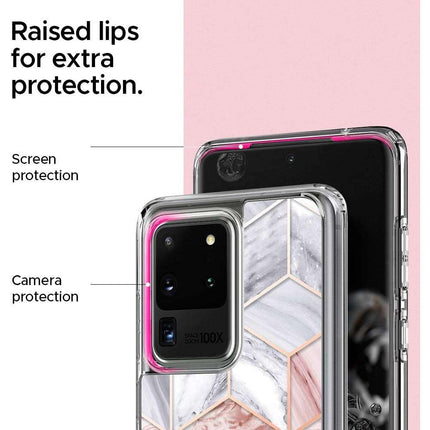 Spigen Cyrill Cecile Crystal Case Samsung Galaxy S20 Ultra (Pink Marble) ACS00724 - Casebump
