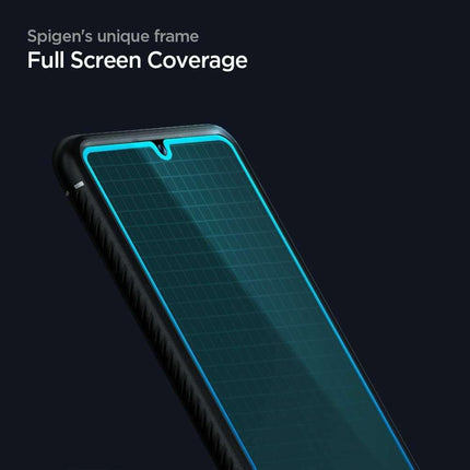 Spigen Screenprotector Full Cover Glass Samsung Galaxy A42 5G Black AGL02305 - Casebump