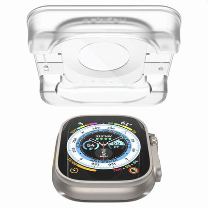 Samsung Galaxy Watch Ultra 49mm - Spigen Glass Met Montage Frame EZ FIT - 2-pack - Casebump