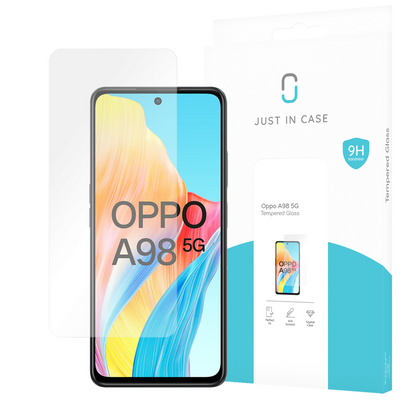 Oppo A98 5G Tempered Glass -  Screenprotector - Clear - Casebump