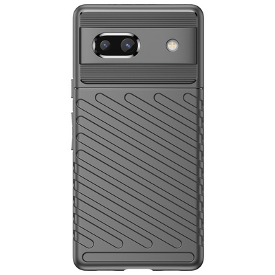 Google Pixel 7a Grip Soft TPU Case - Black - Casebump