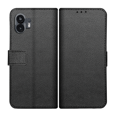 Nothing Phone (2) Classic Wallet Case - Black - Casebump