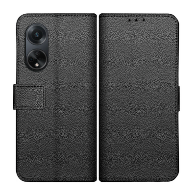 Oppo A98 5G Classic Wallet Case - Black - Casebump