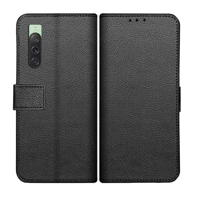 Sony Xperia 10 V Classic Wallet Case - Black - Casebump
