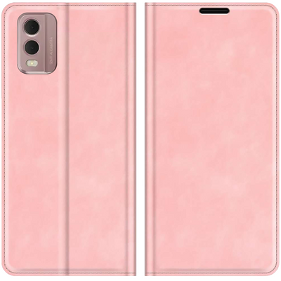 Nokia C32 Magnetic Wallet Case - Pink - Casebump
