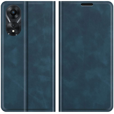 Oppo A78 5G Magnetic Wallet Case - Blue - Casebump