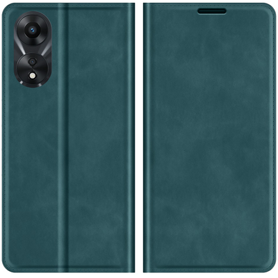 Oppo A78 5G Magnetic Wallet Case - Green - Casebump