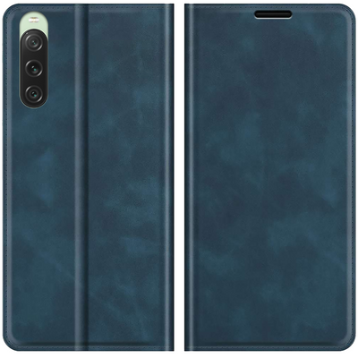 Sony Xperia 10 V Magnetic Wallet Case - Blue - Casebump