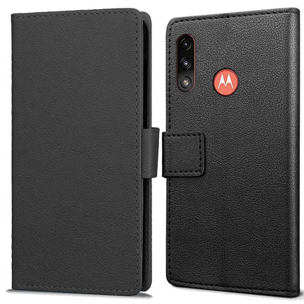 Motorola Moto E7i Power Wallet Case (Black) - Casebump