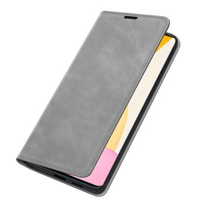 Xiaomi 12 Lite Wallet Case Magnetic - Grey - Casebump