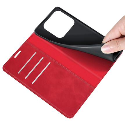 Xiaomi 13 Pro Wallet Case Magnetic - Red - Casebump