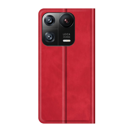 Xiaomi 13 Pro Wallet Case Magnetic - Red - Casebump