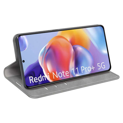 Xiaomi Redmi Note 11 Pro+ Wallet Case Magnetic - Grey - Casebump